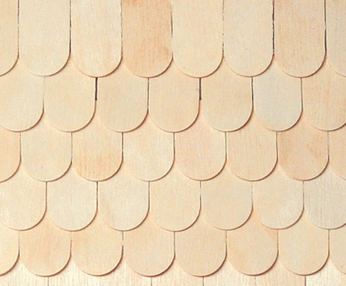 Dollhouse Miniature Fishscale Shingles 1000 Pcs